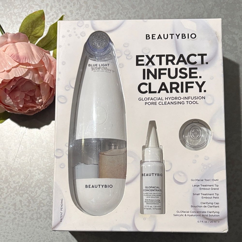 BEAUTYBIO GloFacial Hydro-Infusion Pore Cleansing Tool - White